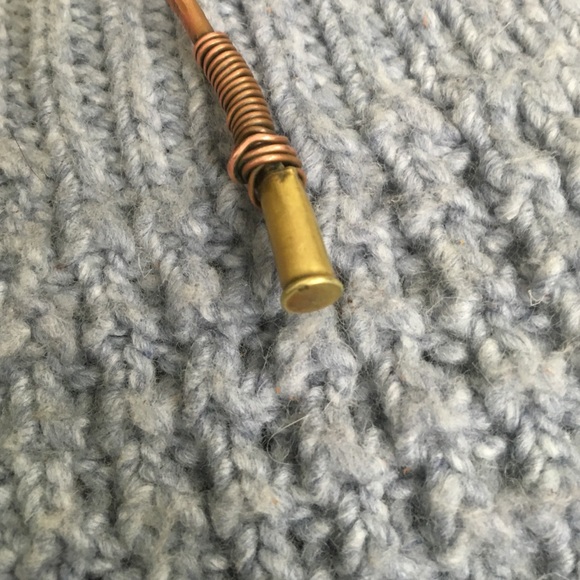 Native American Cooper Wire Lapis Pendant Necklace - Picture 4 of 5