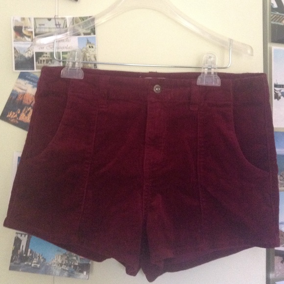 High Waisted Corduroy Shorts