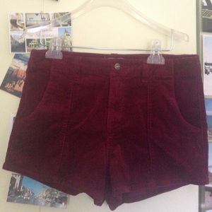 High Waisted Corduroy Shorts