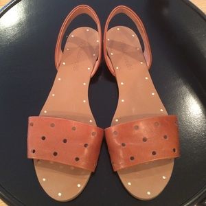 Brown leather sandals
