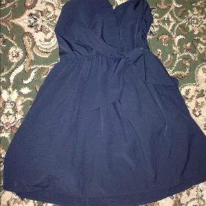 Navy blue skater dress