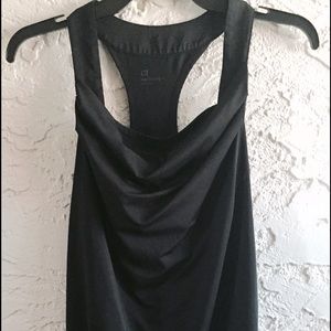 GapFit Body Cowl Neck Tank w/Cinch Waist & Bra Top