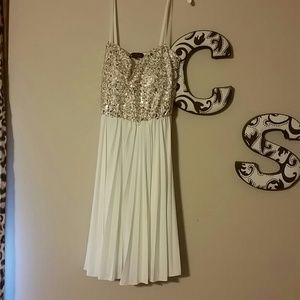 Strapless formal mini dress