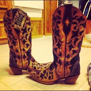 Worn twice corral boots