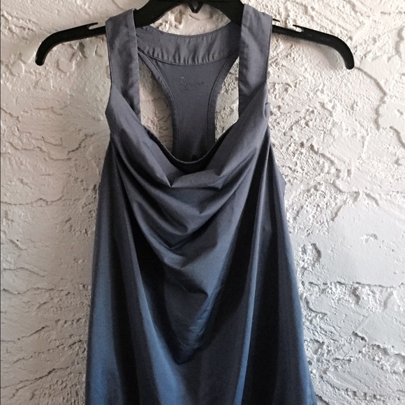 GapFit Body Cowl Neck Tank w/Cinch Waist & Bra Top