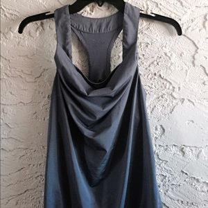 GapFit Body Cowl Neck Tank w/Cinch Waist & Bra Top