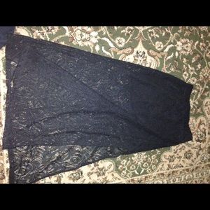 Black Lace maxi skirt