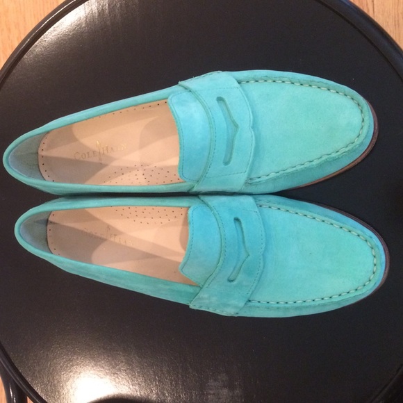 Suede Cole Haan loafers