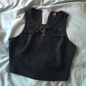 Bebe - cutout crop top