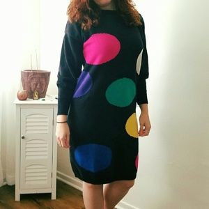 Vintage "Spot" Sweater-Dress