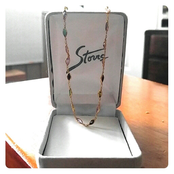 Multicolored Gold Necklace