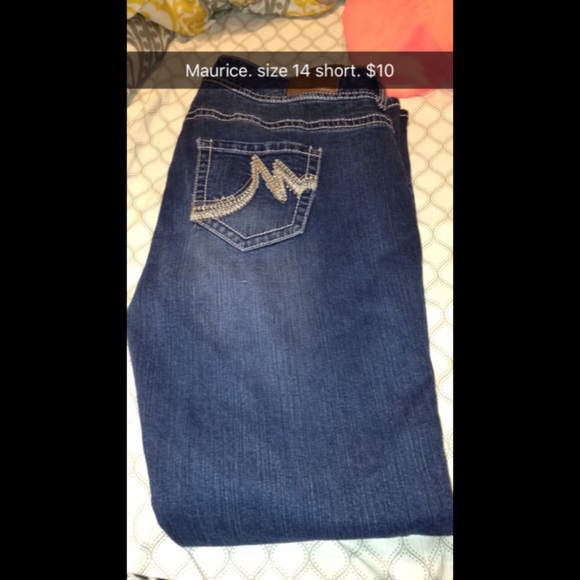 Maurice's jeans. worn twice.