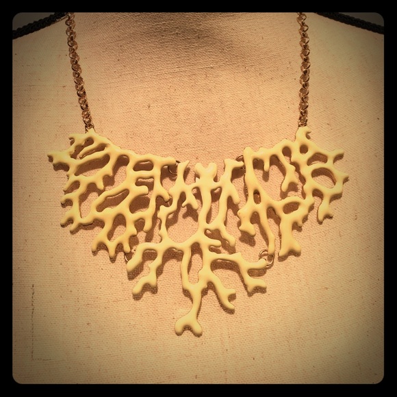 Coral Design statement necklace