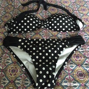 California waves polka dot bikini