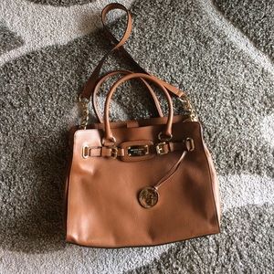 Michael Kors NWOT caramel brown briefcase/purse