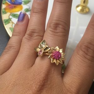 Swarovski stackable bloom rings