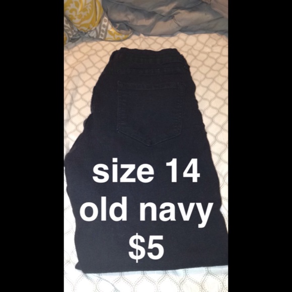 old navy black skinny jeans