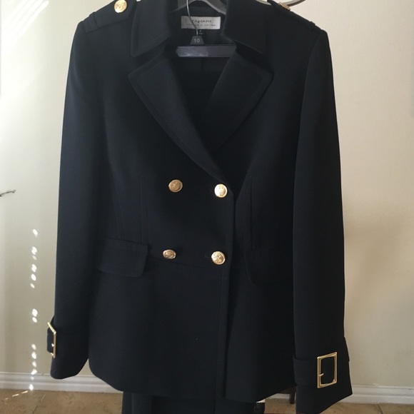 Tahari black suit