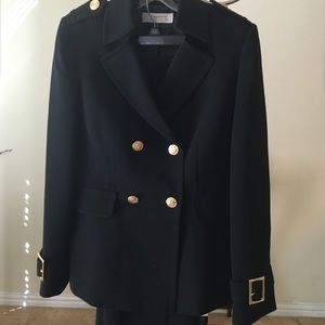 Tahari black suit