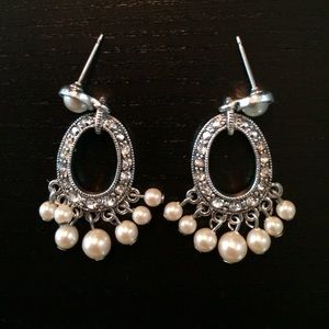 Pearl chandelier earrings