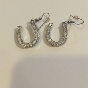 Silver Horshoe good luck earrings
