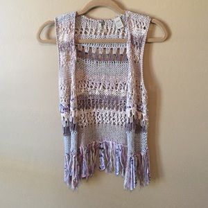 BKE Gimmicks Crochet Vest