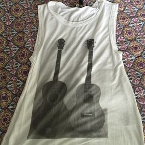 Banana republic guitar flowy tank