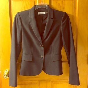 Calvin Klein Dark Gray Skirt and Blazer set