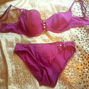Purple underwire Freya bikini