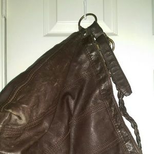 Lucky Brand brown leather crossbody bag