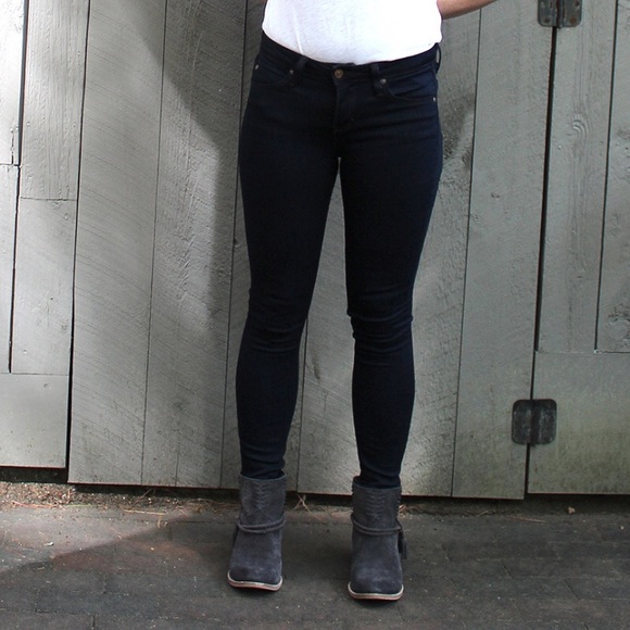 Just Black Super Dark Low Rise Skinny Jeans