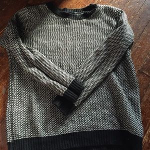 Black and white sweater