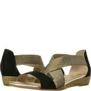 Black and Copper Sandal