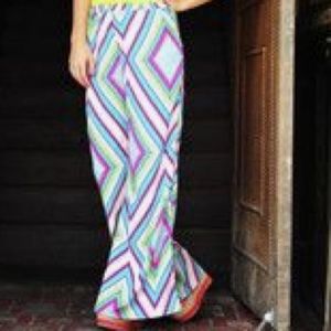 Chevron Palazzo Pants