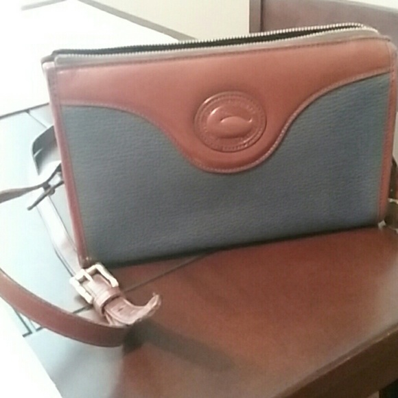 Dooney and Bourke Navy and Brown Purse