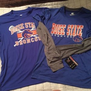 NWT!!! Boise State Broncos Shirt Bundle! Youth LG!