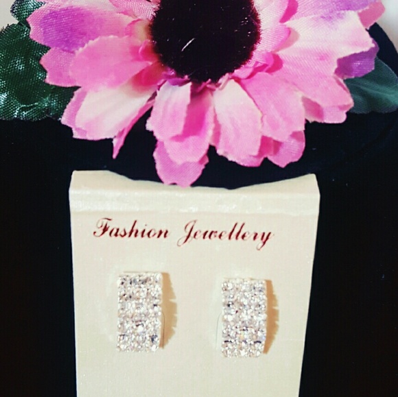Rhinestone earrings - Picture 4 of 4