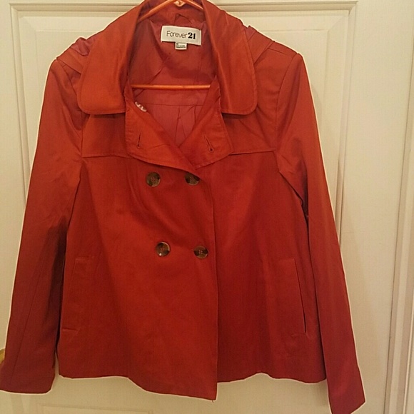 Hooded pea coat