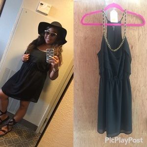 Dress with neck chain