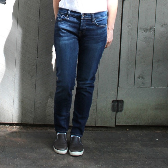 7 for all Mankind Josephina Skinny Boyfriend Jeans