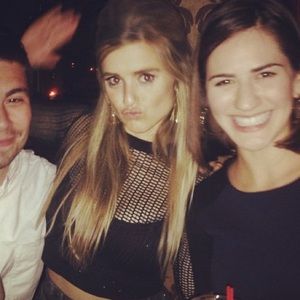 Black mesh long sleeve crop-top