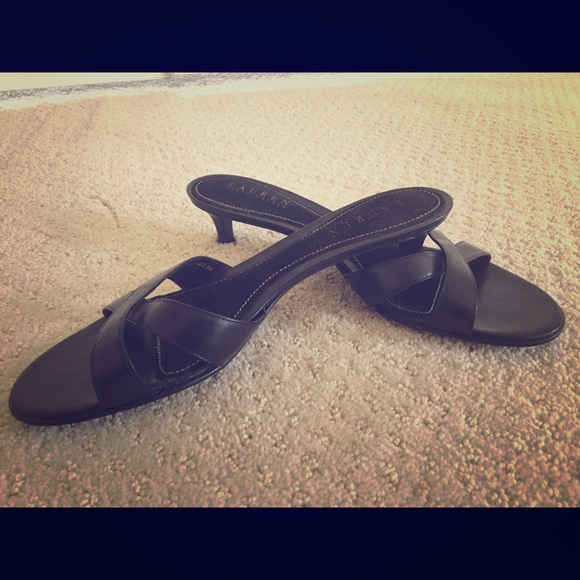 Ralph Lauren sandals in black, Sz 8
