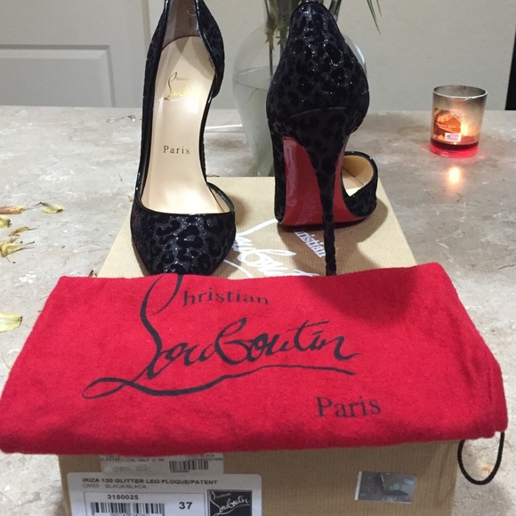 Christian Louboutin Iriza 120 Glitter Leo Floque