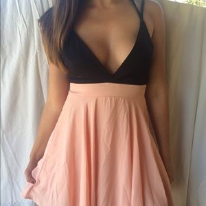 Nasty gal black and pink cocktail dress