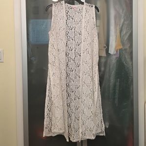 Lularoe lace over vest