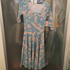 Lularoe Nicole dress in blue