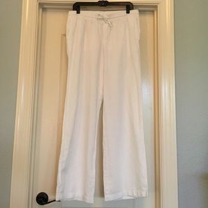 Old Navy white linen pants.