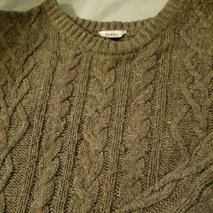 Fossil cable sweater size L