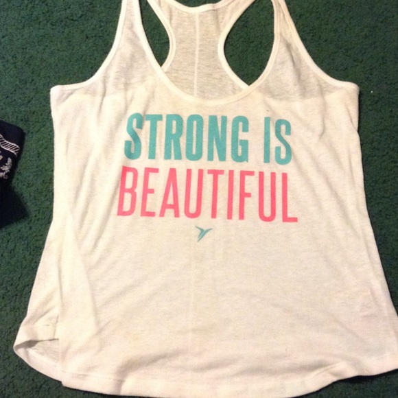 White work out tank top