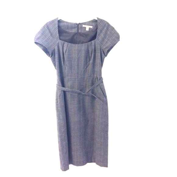 Plaid Banana Republic cap sleeve dress